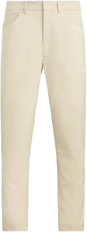 RLX Ralph Lauren Men's Golf Tailored Fit 5 Pockets Pants, Basic Sand, 38X32