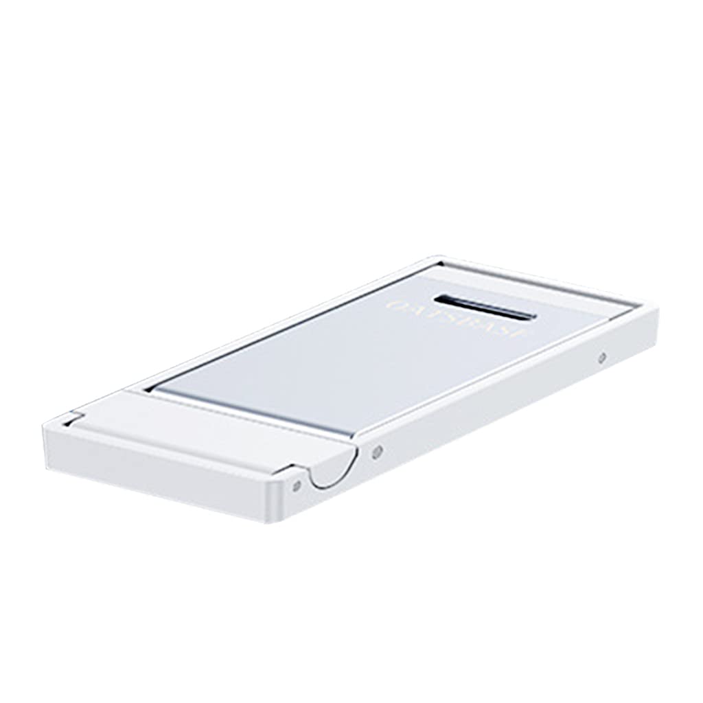 Portable Aluminum Alloy Stand 6-Level Height Adjustable Foldable Ultra-Thin Card-Sized Cellphone Tablet Holder Bracket