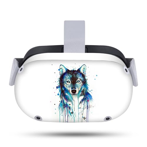 Autocollant vinyle pour Meta Quest 2 design Pixie Cold Loup de Glace