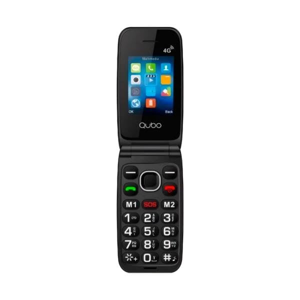 Teléfono Móvil Qubo NEO2 NW BK 4G para Personas Mayores/ Negro
