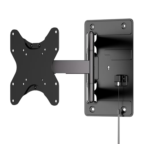 Mount-It! Lockable RV TV Mount 23-43 Inch, Full Motion RV TV Wall Mount for Camper & Travel Trailer, Quick Release Locking Arm RV TV Bracket, VESA 75x75-200x200, 77 lb