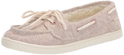 Roxy Women s Schmatey Slip On Sneaker Boat Shoe, Oatmeal 214, 9