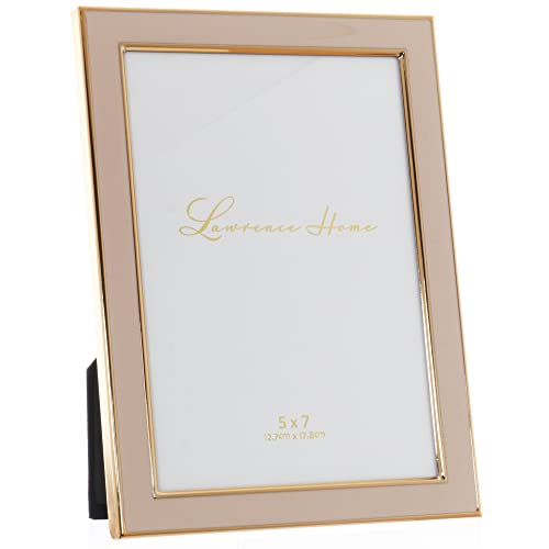 Lawrence Frames Polished Enamel Picture Frame, 5X7, Pink #TOP2