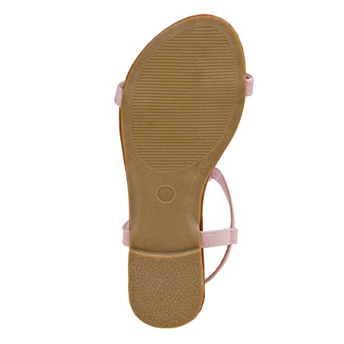 Image of Kensie Girl Girl's Caroline Sandal, Pink, 12 Medium US Little Kid