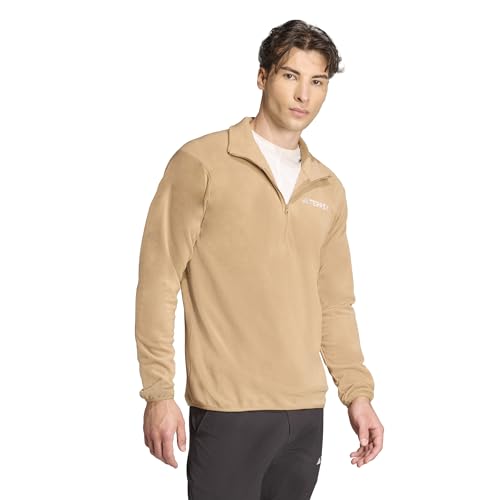 Image of adidas Men's Terrex Multi Essentials Half-zip Fleece Hiking Jacket