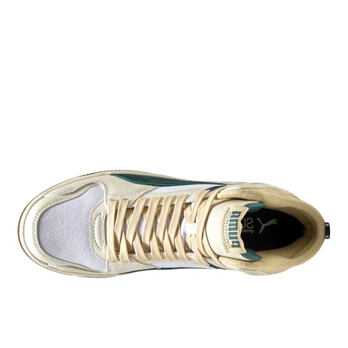 Image of PUMA Mens Rebound Break Mid Retro Run Lace Up Sneakers Shoes Casual - Green