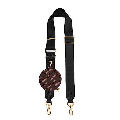 Image of Jiesinlov Black Purse Straps Replacement Crossbody Shoulder for HOBO Handbag Adjustable
