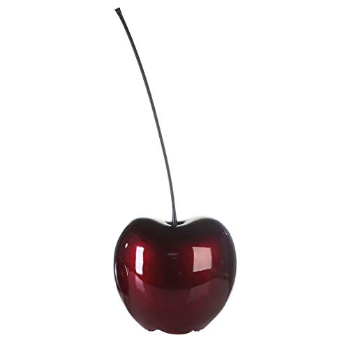 Scultura Decorativa Casablanca 'Passion' A Forma Di Ciliegia - Altezza 69cm, Materiale Ceramica E Plastica, Colore Rosso