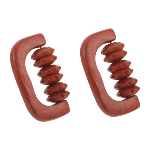 TOVINANNA Pcs Handheld Wooden Massage Roller for Muscle Relief Multipurpose Massager for Back Neck and Foot Beech Roller Ball for Massage