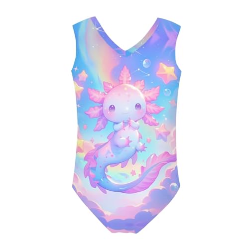 Image of Girls Swimsuits Size 3-14 Kids Summer Sleeveless One Piece Bathing Suit Beach V-Neck