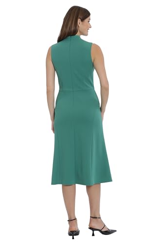 Image of Maggy London Women's Maggy London Women's Dresses High Neck Empire Waist Midi Dress Career Workwear