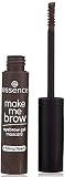 essence make me BROW eyebrow gel mascara, Augenbrauen, mit Füllfasern, Nr. 04 Ashy Brows, braun, definierend, gelig, vegan, Mikroplastik Partikel frei, Nanopartikel frei (3,8ml)