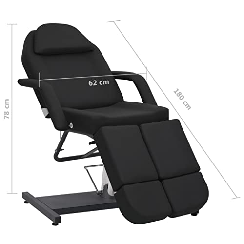 Treatment Chair Black Faux Leather Large Adjustable Armrests,Health & Beauty,Personal Care,Massage & Relaxation,Massage Chairs,110268 - Image 2