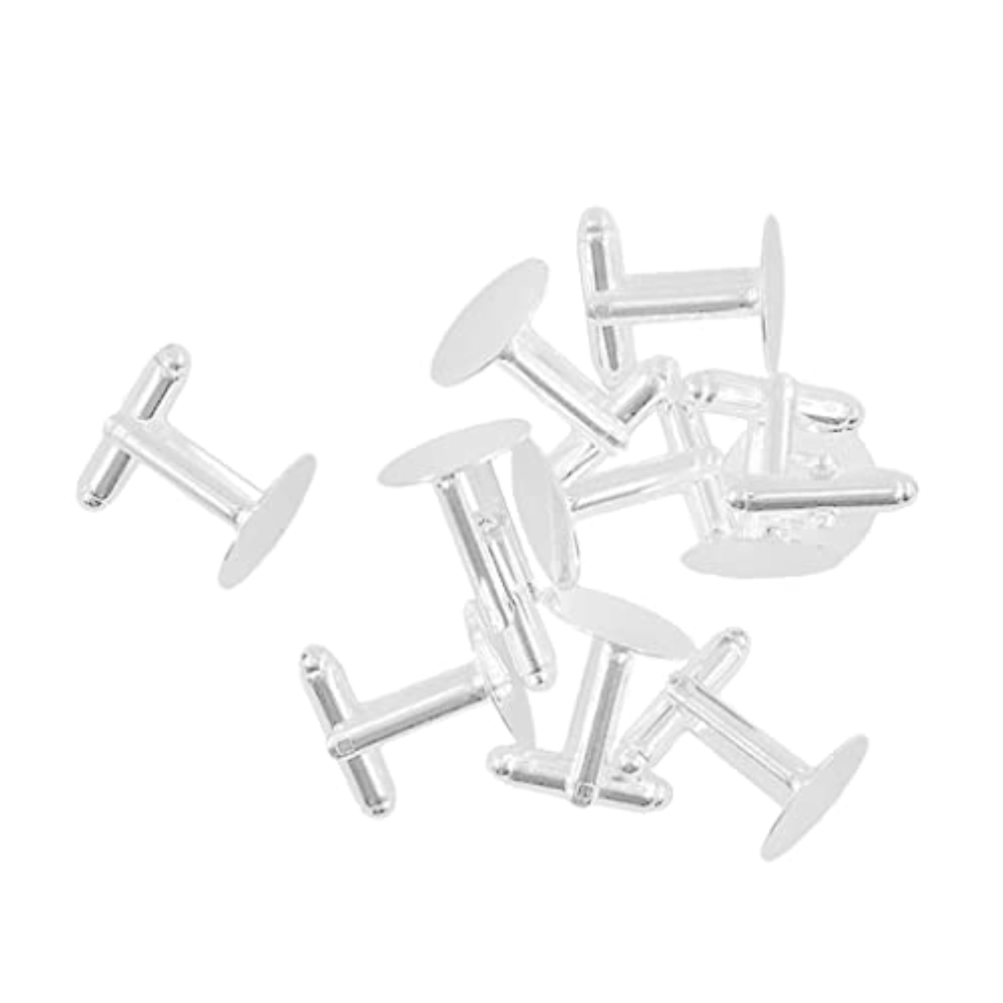 2x10 Set 15mm Blank Setting Base Pad Cuff Links, DIY