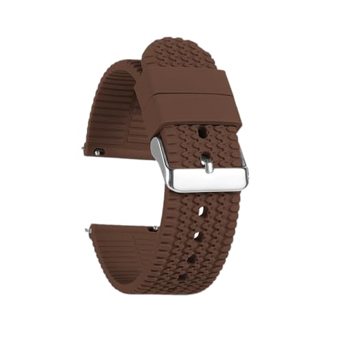 LYBELIRH 18mm 20mm 22mm VREHb`Xgbv NCbN[XEHb`oh ZCR[uXbgΉ \tgX|[c ho[XgohANZT[(Brown,22mm)