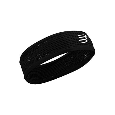 COMPRESSPORT Unisex Thin Headband on/Off Cinta antitranspiracion de correr, Black, Talla Unica UK Cover