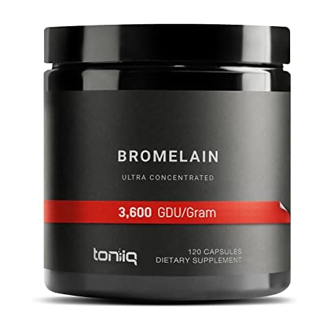 Toniiq Ultra High Strength Bromelain Capsules Cover