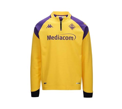 Kappa Sweatshirt ABLAS Pro Fiorentina Jaune Vêtement de Sport Homme Taille 3XL