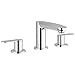 Eurostyle Cosmopolitan 8 in. Widespread 2-Handle Low Arc Bathroom Faucet - 1.5 GPM