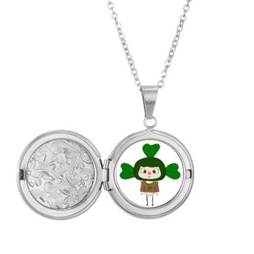 Collier porte-bonheur vert feuille d'herbe : le cadeau idéal symbolique