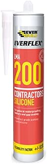 Everbuild Everflex 200 Contractors LMA Silicone Sealant, Brown, 295 ml