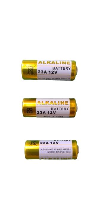 12V 3 Pieces of 23A GP 12Volt Alkaline Batteries High Voltage Cell Car Remote Battery (Pack of 3)