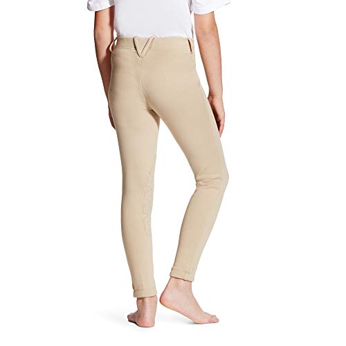 ARIAT Kid's Heritage Knit Knee Patch Breech Tan Size 12 Regular - image 2