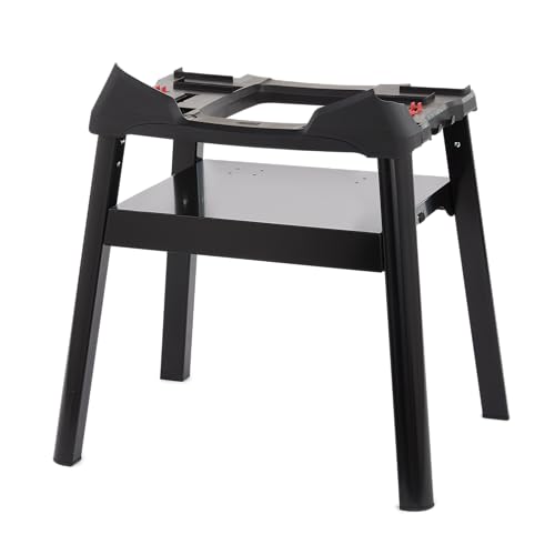 Image of Weber Q Compact Stand - Lightweight Portable Grill Stand for Weber Q Series with Built‑in Storage Shelf for Tools & Outdoor Cooking Accessories