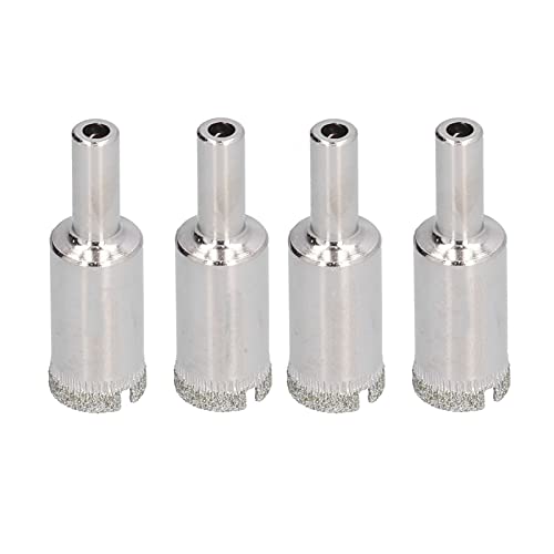 Corona de perforación de aleación de acero 16mm, juego de 4 uds - abierta eficiente en vidrio y azulejos, duradera y resistente, para cerámica y mármol en bricolaje y profesional