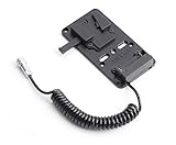 Ansso V Mount Lock Battery Power Supply Plate Adapter 2pin Female Connector for BMPCC 4k Blackmagic...