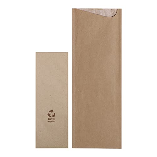 Pochettes à couverts kraft Hoffmaster pour protéger vos tables des poussières pack de 600