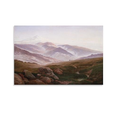 Toile Caspar David Friedrich Mighty Mountains évadez votre esprit