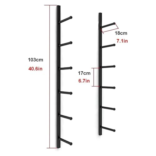Support de rangement mural en métal pour tapis de yoga, rouleau en mousse, pour la maison, la salle de sport, l'école, le commerce – Support mural pour équipement d'entraînement