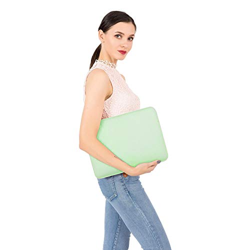Image of MOSISO Laptop Case 16 inch, 15-15.6 inch Laptop Sleeve Bag Compatible with MacBook Pro 16 inch, HP, Acer, Dell, Lenovo, ASUS Notebook, Neoprene Computer Sleeve Bag with Small Case,Honeydew Green