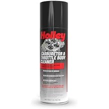 Holley Carburetor and Throttle Body Cleaner Spray, 18 oz Can - Removes Dirt, Gum, and Carbon Buildup Deposits, Degreaser - Including Carb Linkages, Plates, and Valves