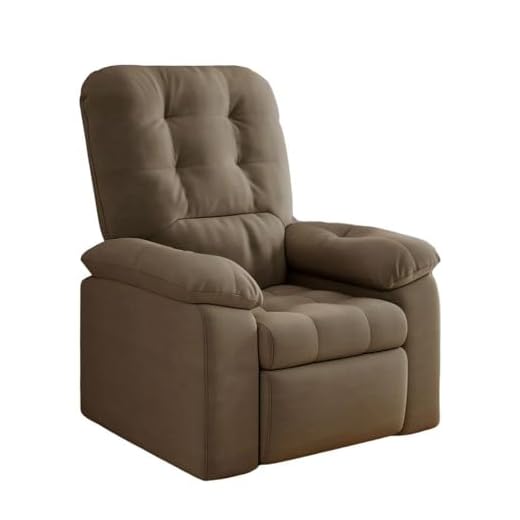 Poltrona Do Papai Reclinável Suede Veludo Estoril Capuccino