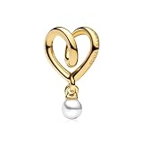 NUNUYAYA Charms Abaloriosde Cuentas Plata de Ley 925 con Circonita Cúbica Golden Hearts Intertwined Charms Colgante Compatible con Niña Mujer Europeo Pulsera Collar