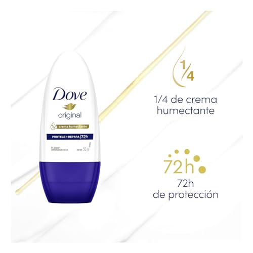 Dove Original - Desodorante Antitranspirante Roll on, 50ml (A embalagem pode variar)