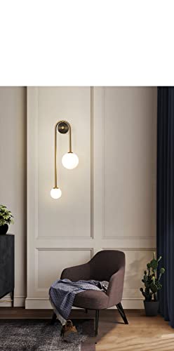 Aplique de pared moderno con bola de cristal para iluminar el salón 4
