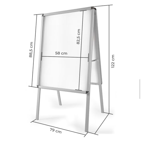 Stop trottoir exterieur A1 tectake en aluminium 64x65x118cm