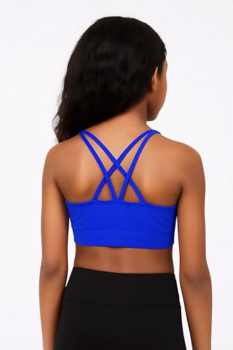 Kurve Regata feminina sem mangas, sem costura, elástica, costas nadadoras, sutiã com proteção UV, FP