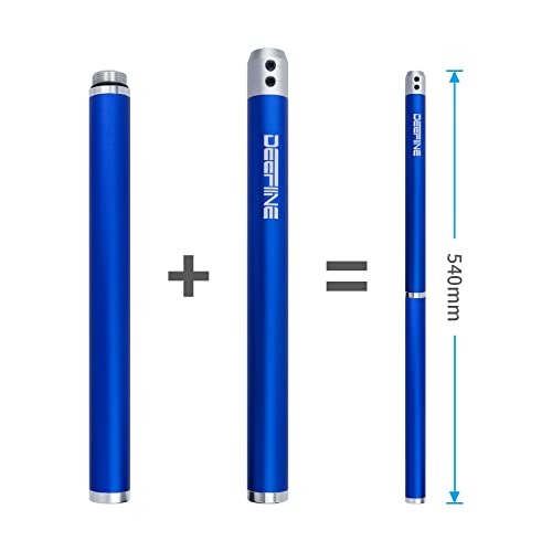 Deefiine Carbide Tip Wood Lathe Turning Tool Kit, Lathe Roughing And Finishing Hollow Tool Interchangeable Aluminum Alloy Handle With Diamond Round Square Carbide Blade (Metal Handle) #TOP2