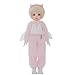 28cm BJD Poupée 1/6 Full Set Ball Jointed SD Doll Inclure Rose Vêtements Chaussures Doré Perruque Accessoires et Maquillage Visage, Tendance Cadeau pour Fille
