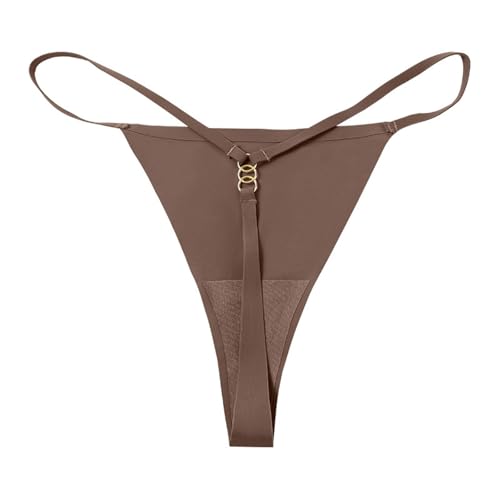 Tangas pour femmes culotte extensible en T, sous-vêtements confortables taille basse