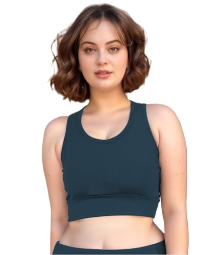 Image of Sports Bra for Women | Non-Padded High Support Gym, Yoga & Running Bra | Seamless Sweat-Wicking Polyester Workout Bra