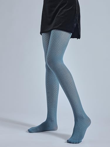 Image of Sahabowi Women Tights, Sheer High Waist Pantyhose, Vintage Control Top Stockings, Siwa 5