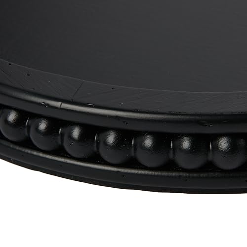 Creative Co-Op Farmhouse Decorative Round Wood Tray with Hobnail Edge, Black by Creative Co-Op - Image 4