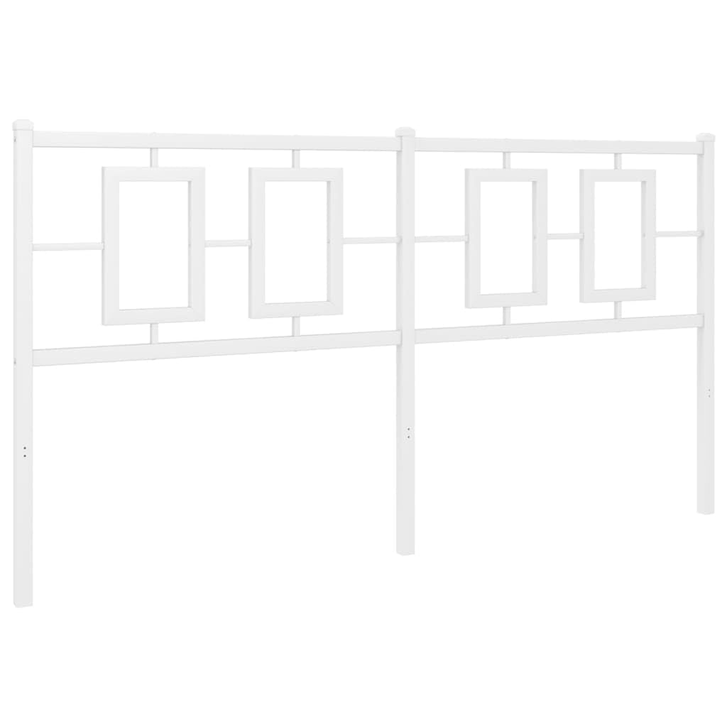 vidaXL Cabecero de Metal Blanco 150 cm