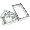 3D Christmas Gingerbread House Cookie Cutters Set, FantasyDay 10 Pcs 430 Stainless Steel Cartoon Snowflake Biscuit Cutter Pastry Mold for Holiday Birthday Cake Dough Donut Fondant - Baking Dough Tool