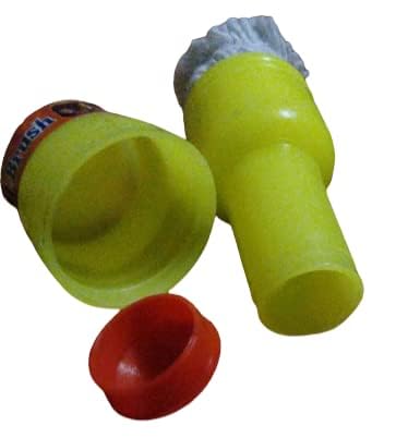 Madurai Famous Traditional Oil Spreader for Dosa Tawa and Fry Pan Oil Dispenser Brush Pack of 2 (Plastic with Cap (Cotton Brush))